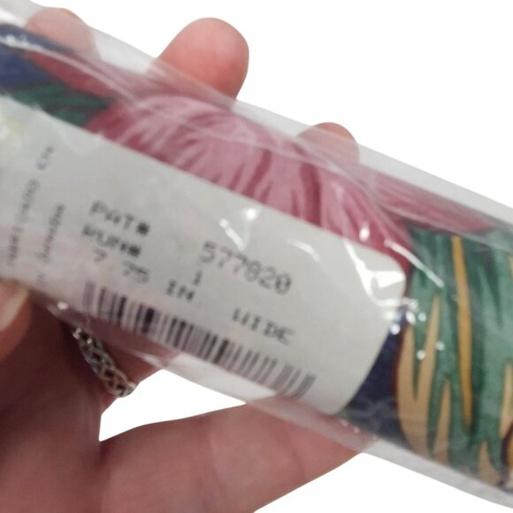 Waverly Wallpaper Border 5 Yds Floral Butterfly Botanical Print Navy Blue Green - Picture 6 of 6